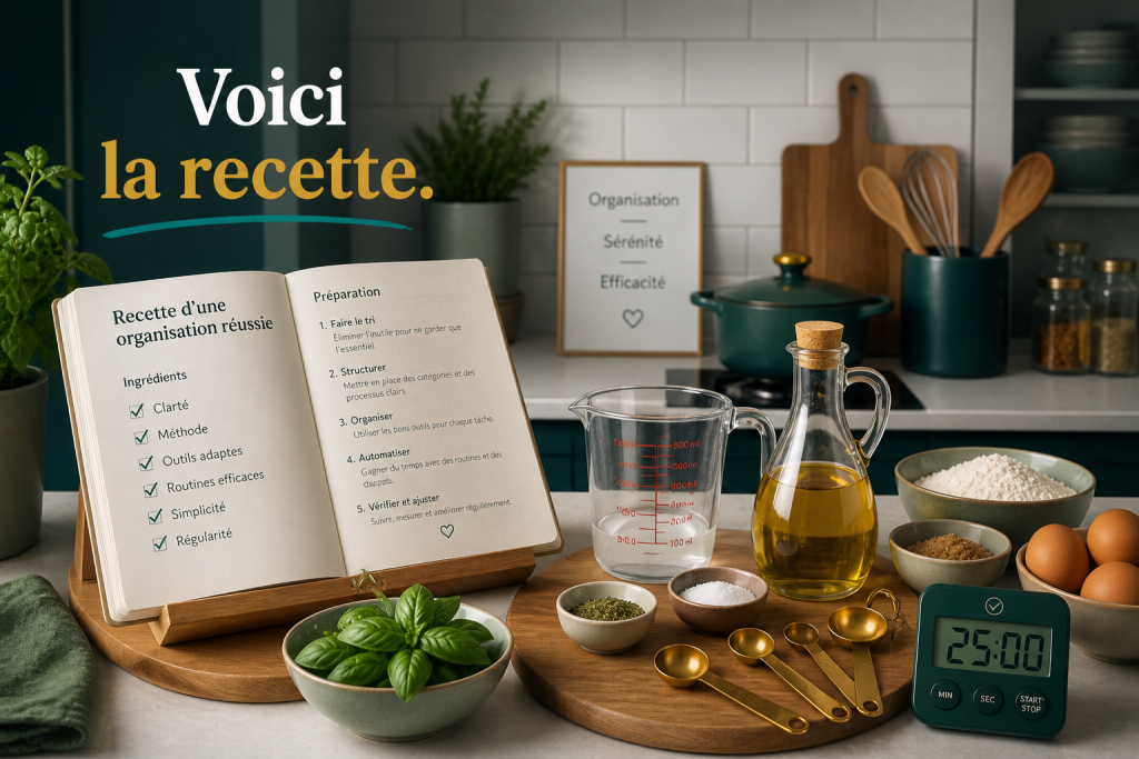recette organisation administrative méthode productivité travail