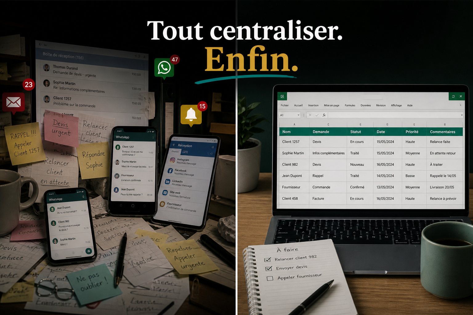5 étapes rapides et efficaces pour centraliser tes demandes client avec Excel et atteindre une productivité explosive