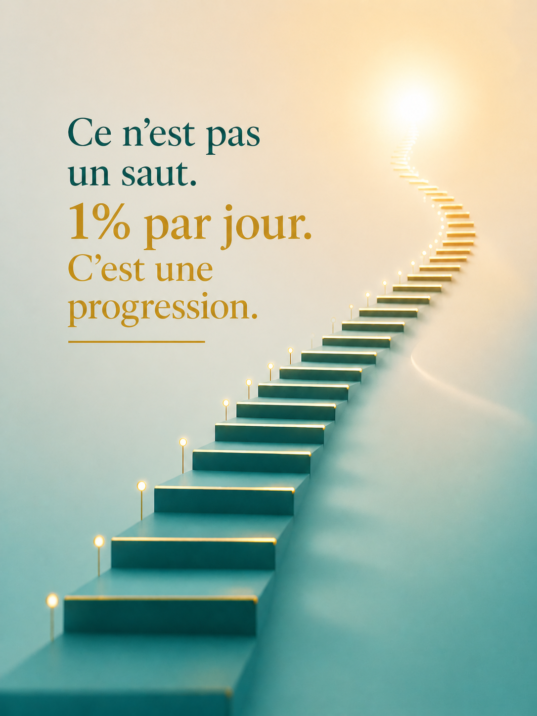 règle 1 pourcent progression quotidienne productivité amélioration continue