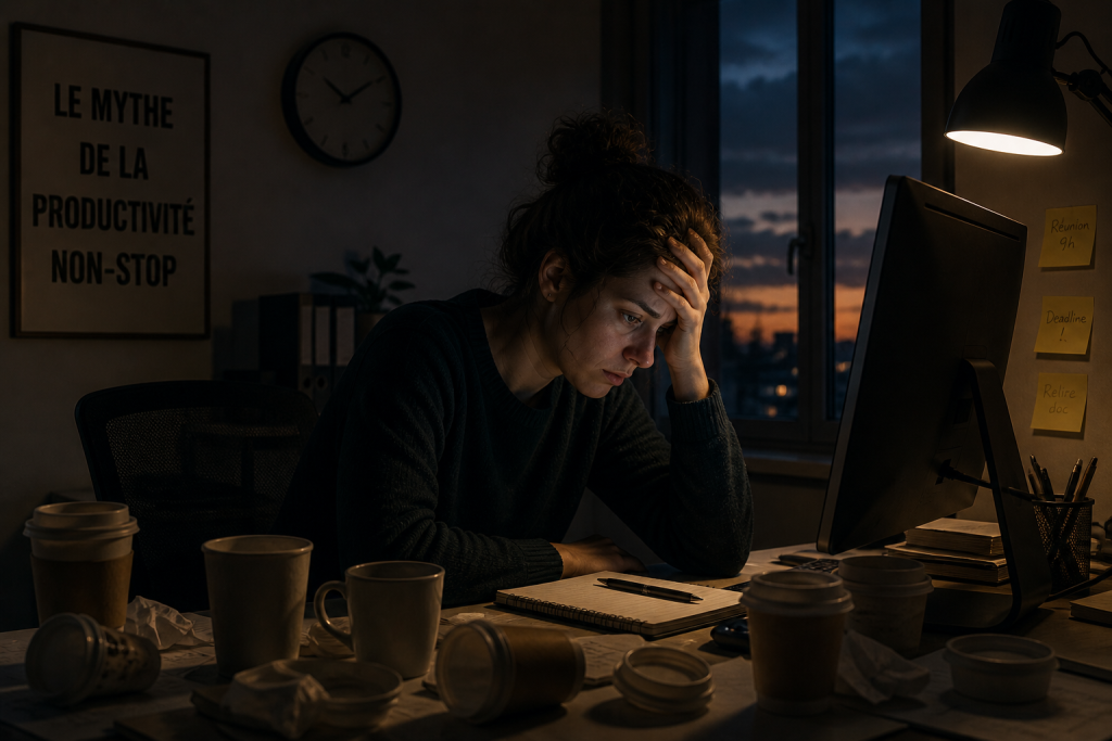 fatigue travail sans pause baisse productivité écran fatigue mentale