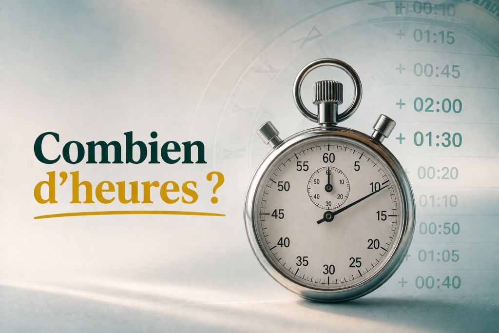 temps passé administratif estimation heures travail entrepreneur