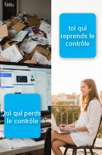 Chaos administratif sur un bureau encombré