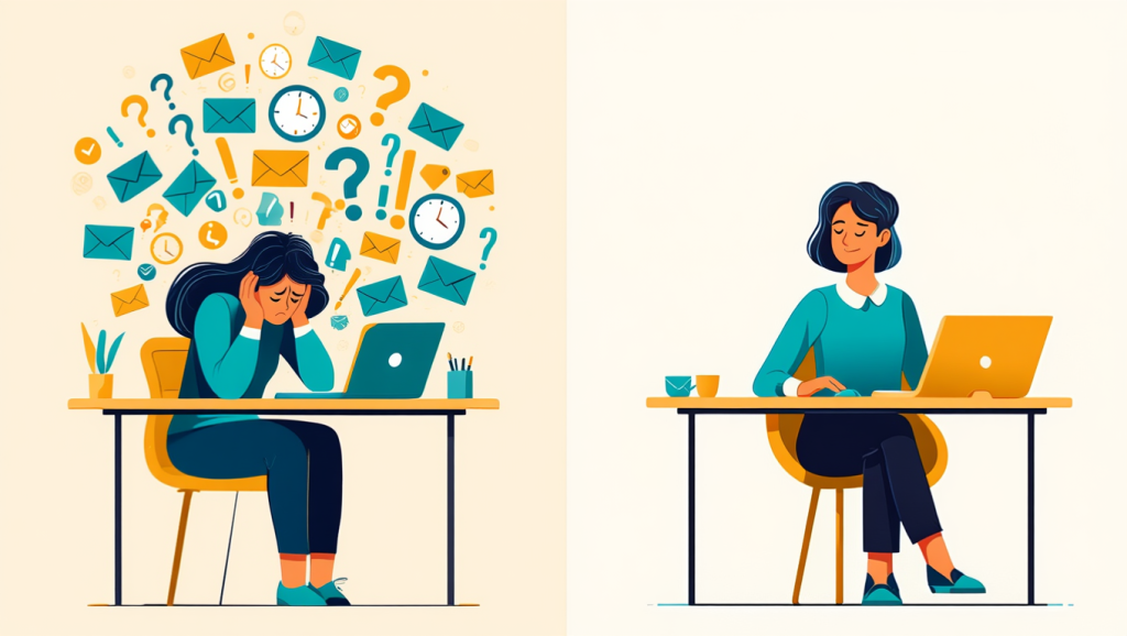 Tu passes du stress à la sérénité, du désordre à la maîtrise