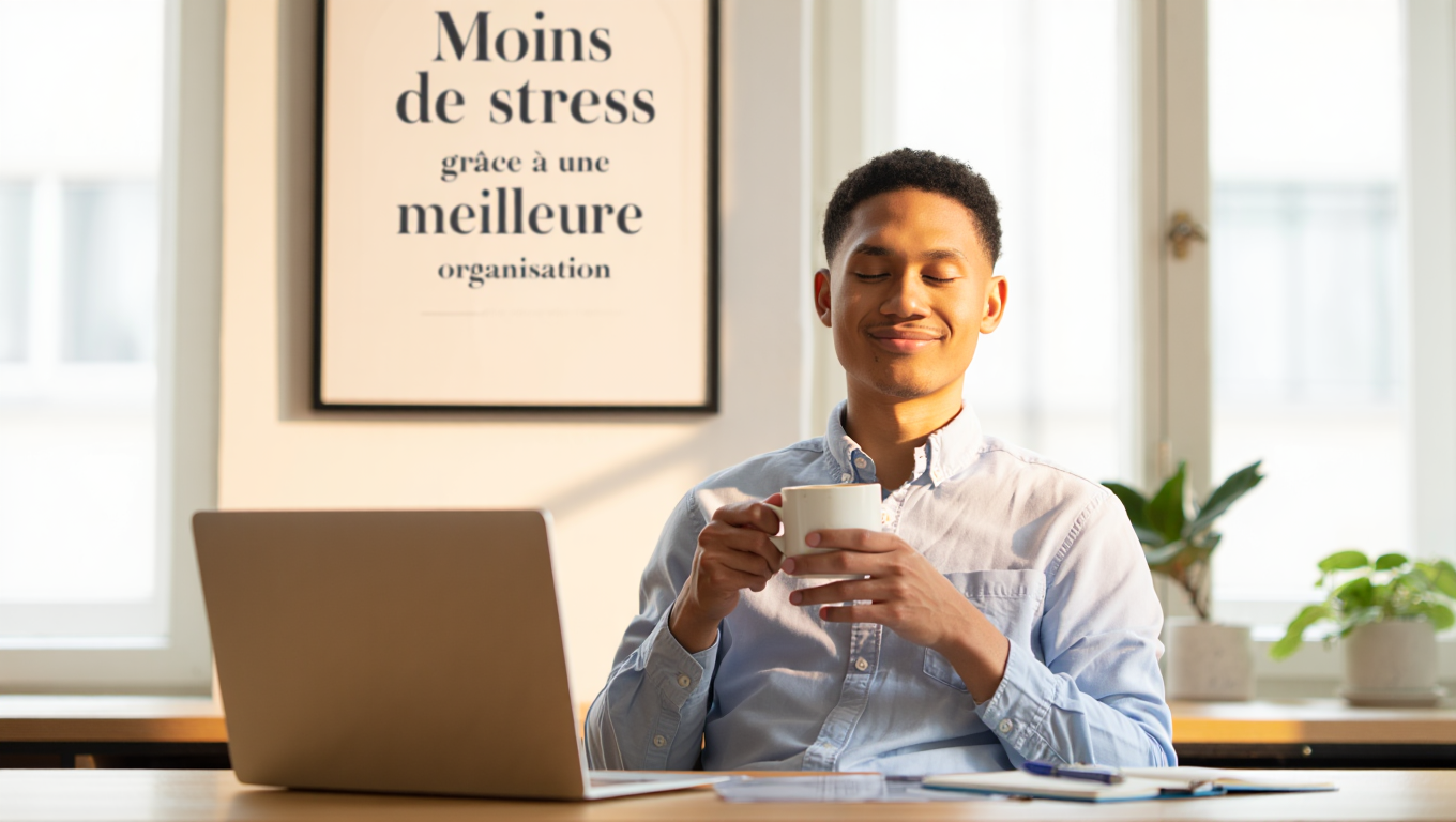 moins de stress grâce à une meilleure organisation