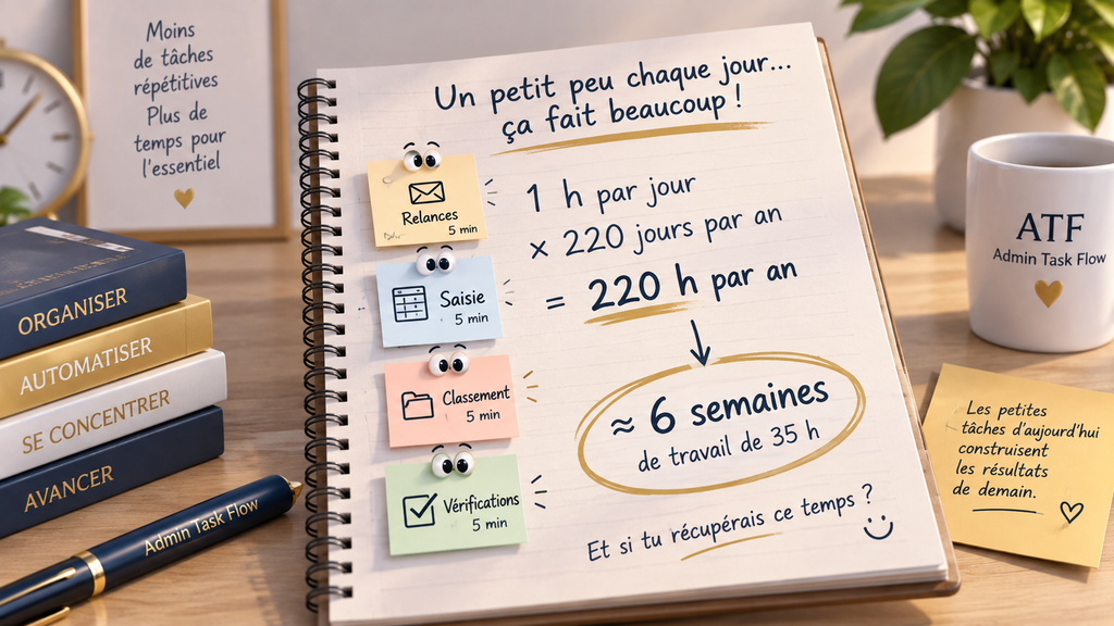 Temps annuel consacré aux tâches administratives répétitives
