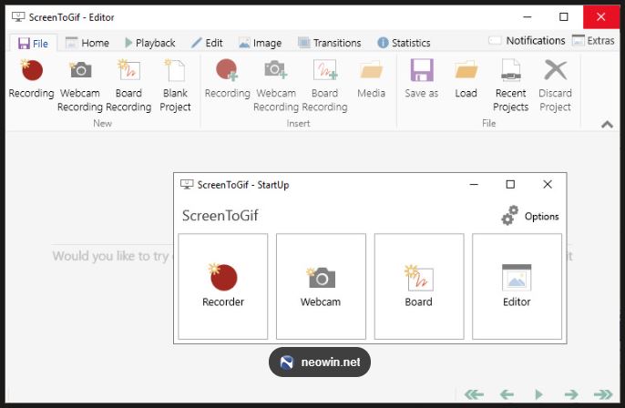 ScreenToGif permet d'expliquer une manipulation informatique.