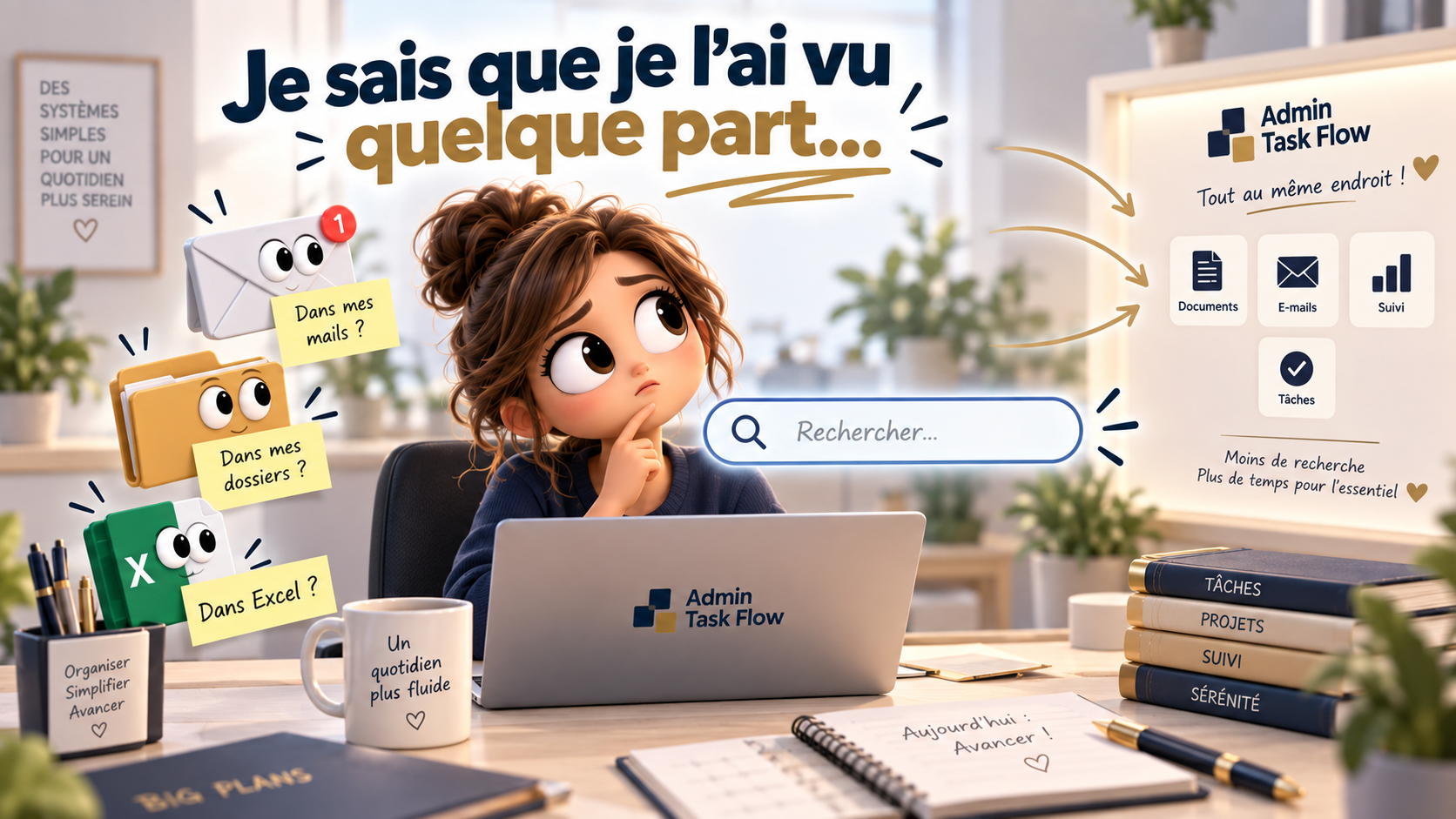 Centraliser ses informations pour éviter de perdre du temps à chercher ses documents