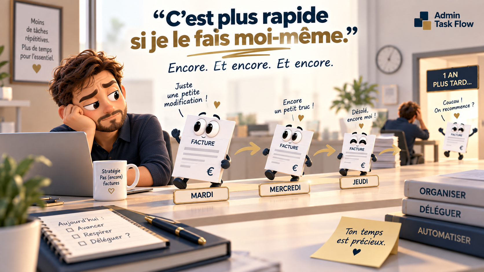 Tâches à déléguer quand il semble plus rapide de tout faire soi-même