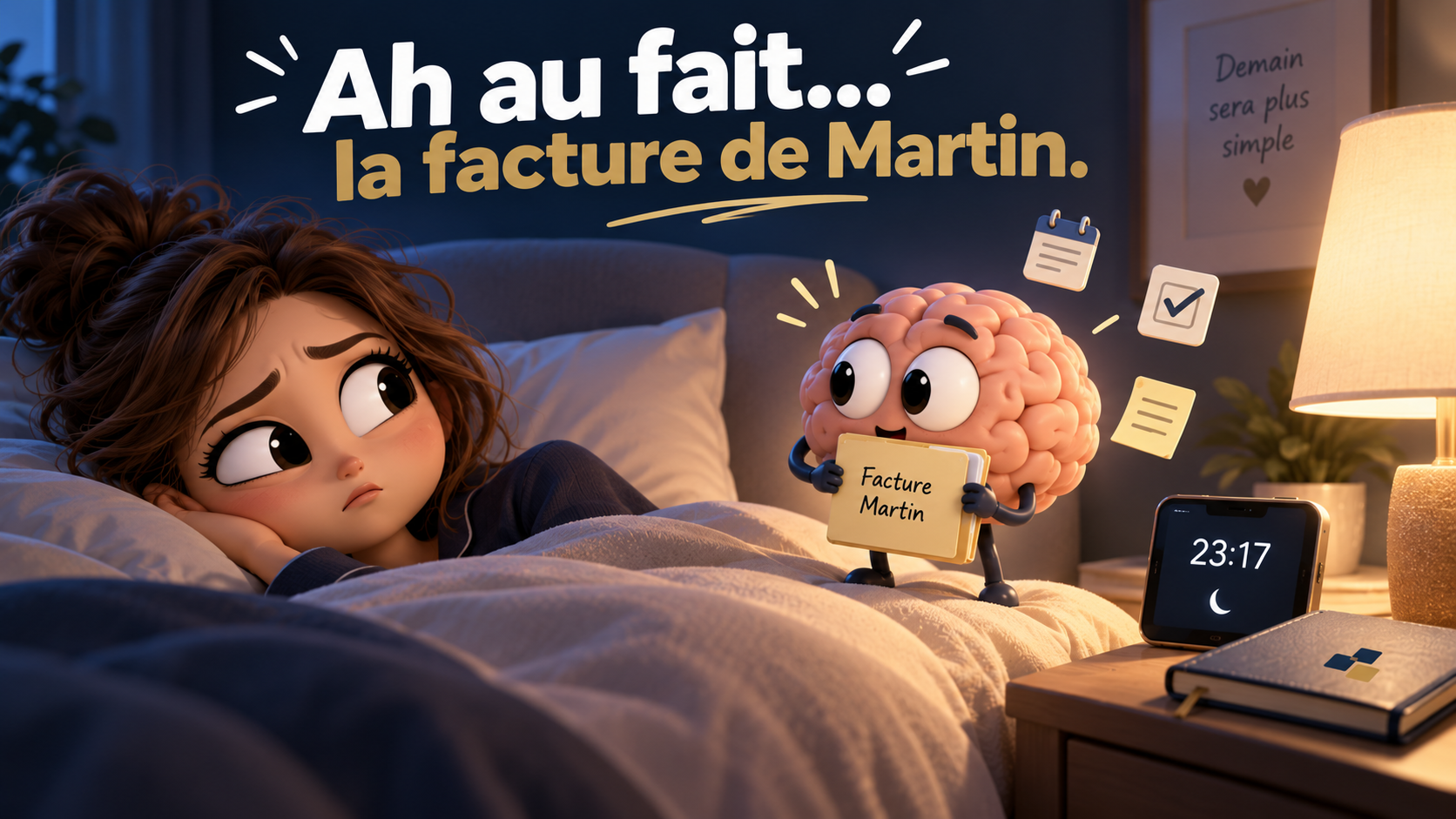 Ne plus oublier ses tâches : quand le cerveau te les rappelle à 23h17